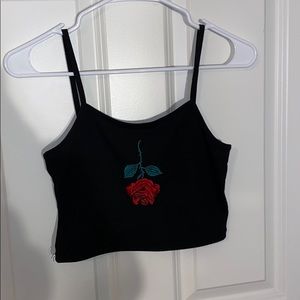 rose cropped tank